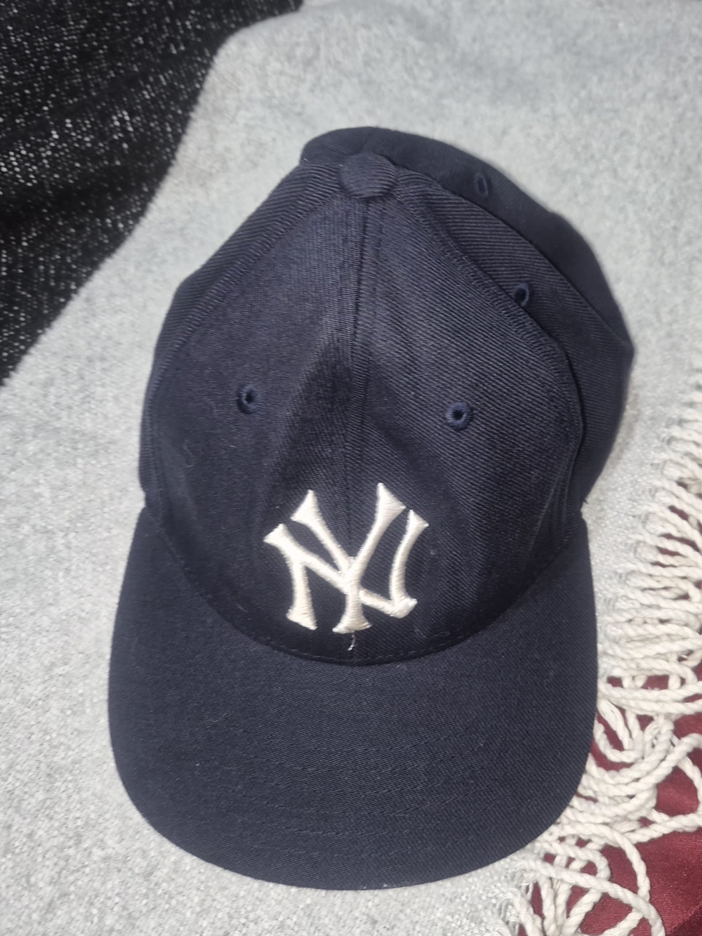 American Needle Navy and White NY Embroidered Baseball Cap